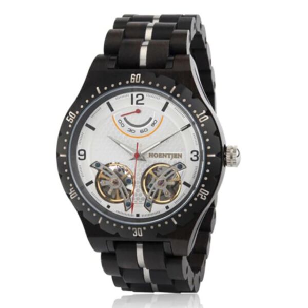 Hoentjen, automatisch houten horloge - Mustique Hoofdafbeelding