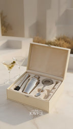 Cocktail Shaker Set + 2 Martiniglazen