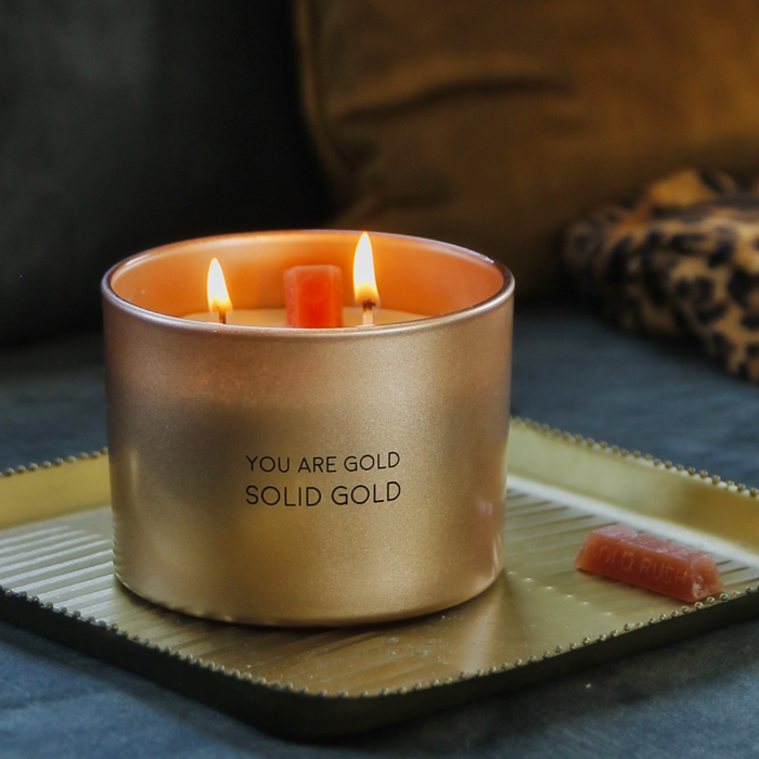 Geurkaars You Are Gold Solid Gold My Flame Silky Tonka Secundaire afbeelding